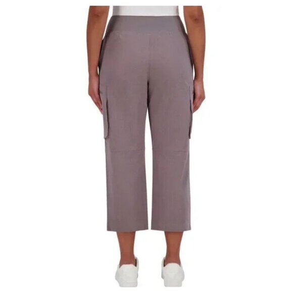 SAGE Collective Women's Cargo Pant (Gray, Medium) - Picture 4 of 4